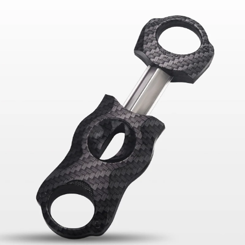 Hot Sale Stainless Steel Black Cigar Cutter V Shaped Custom Logo Portable Cigar Scissor