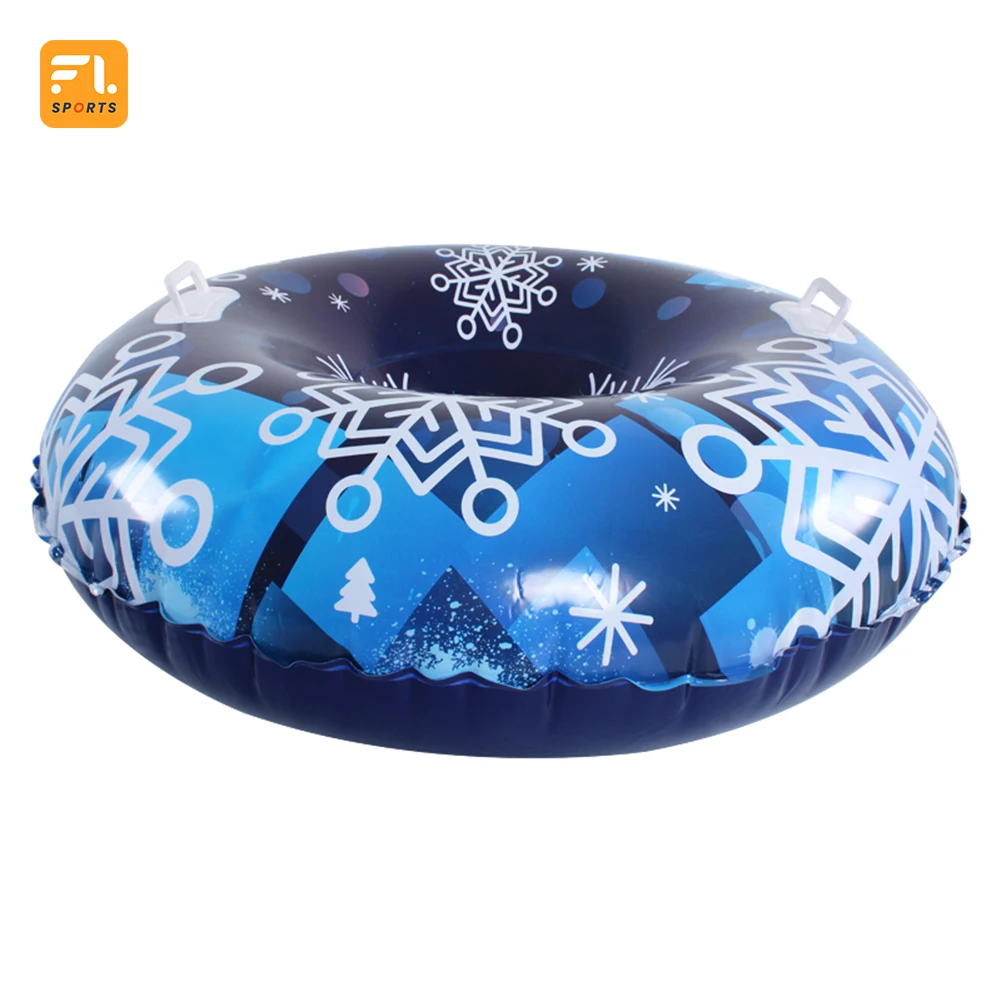 Winter Outdoor Sports Toys Colorful New Design Cold Resistant Material Inflatable Snow Sled Snowflake Winter Outdoor Sports