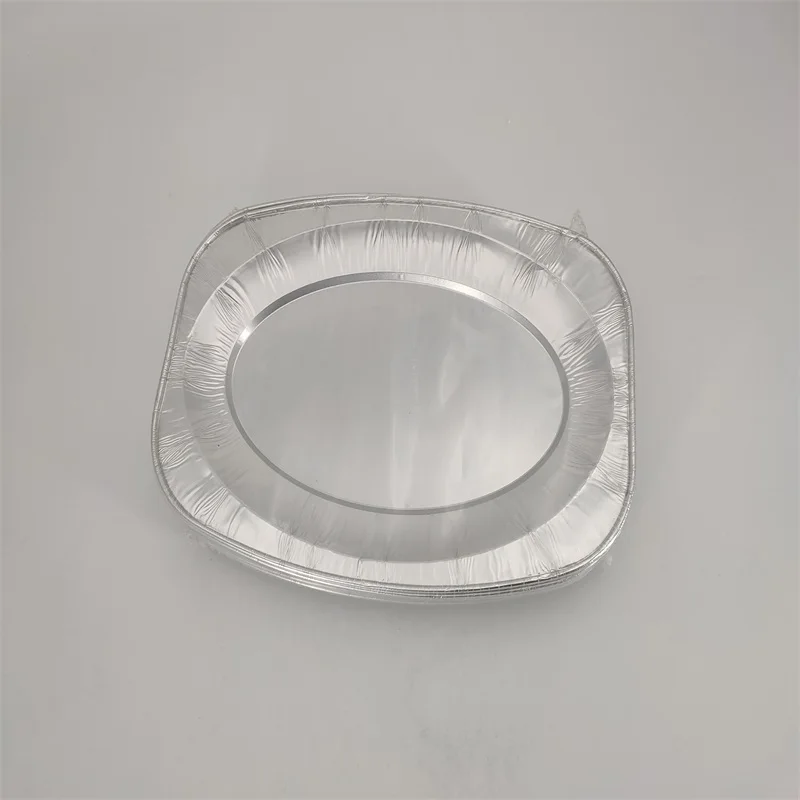 20 pack oval dishes aluminum platter oval foil pan for turkey Christmas household food serving