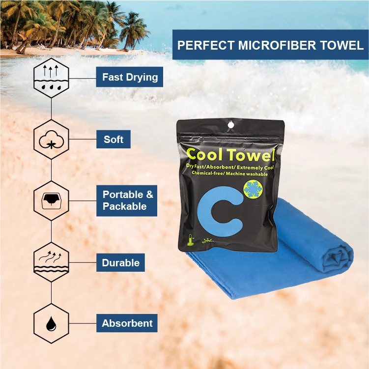 
cool sport microfiber sweat towel 