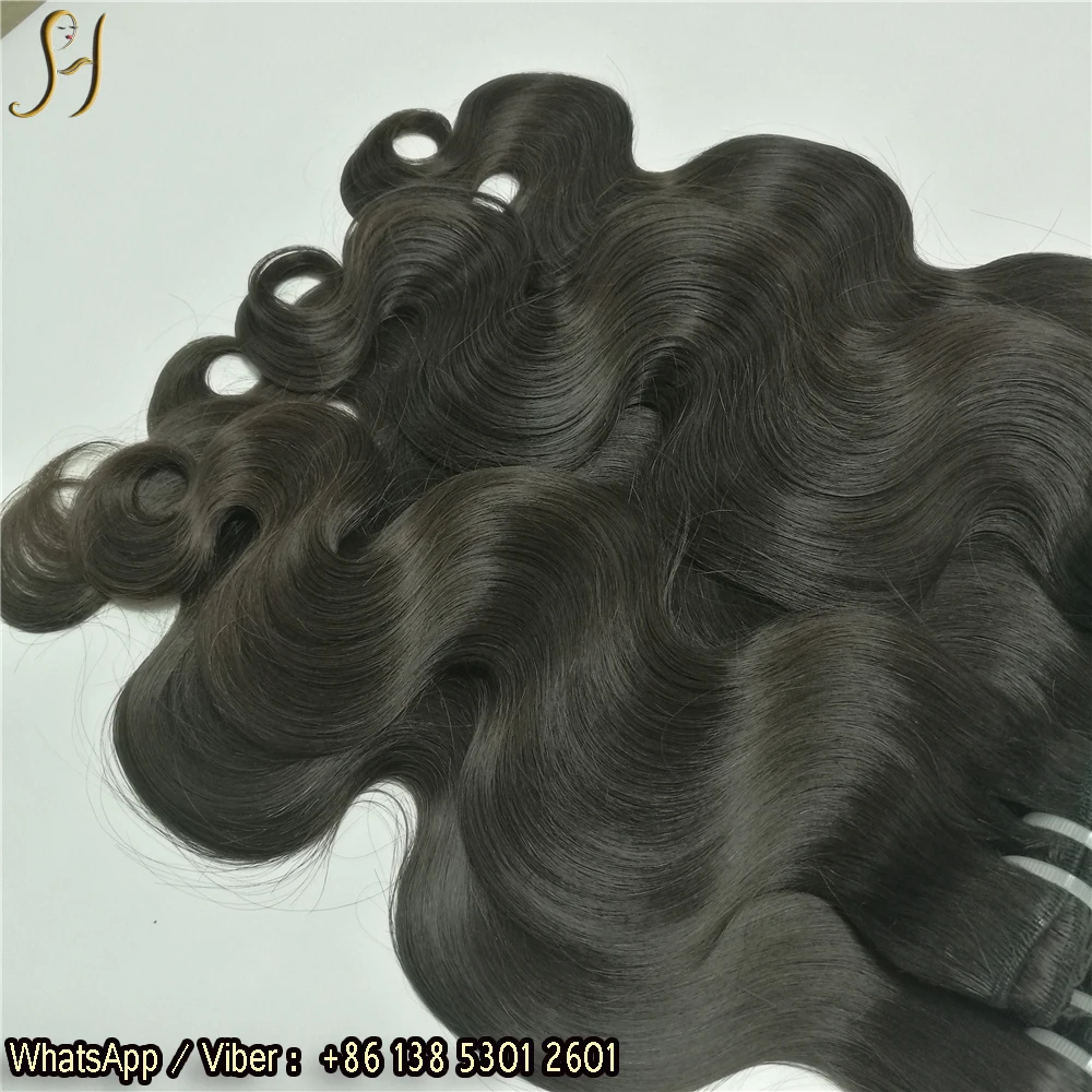 Alibaba необработанные оптовые натуральные бразильские человеческие волосы с выравненной кутикулой