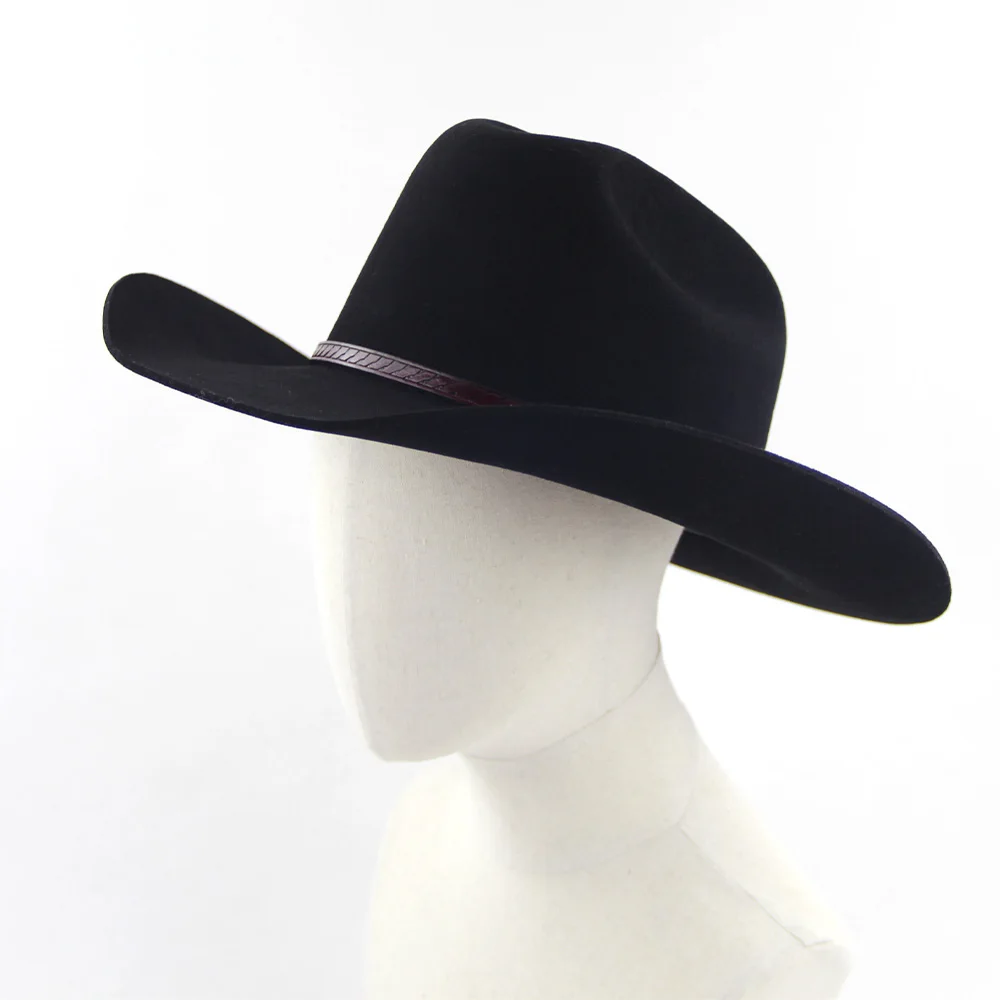 LiHua Adjustable Strap Inside Interior Brow Band And Lining Cowboy Hat Custom Cowboy Hats
