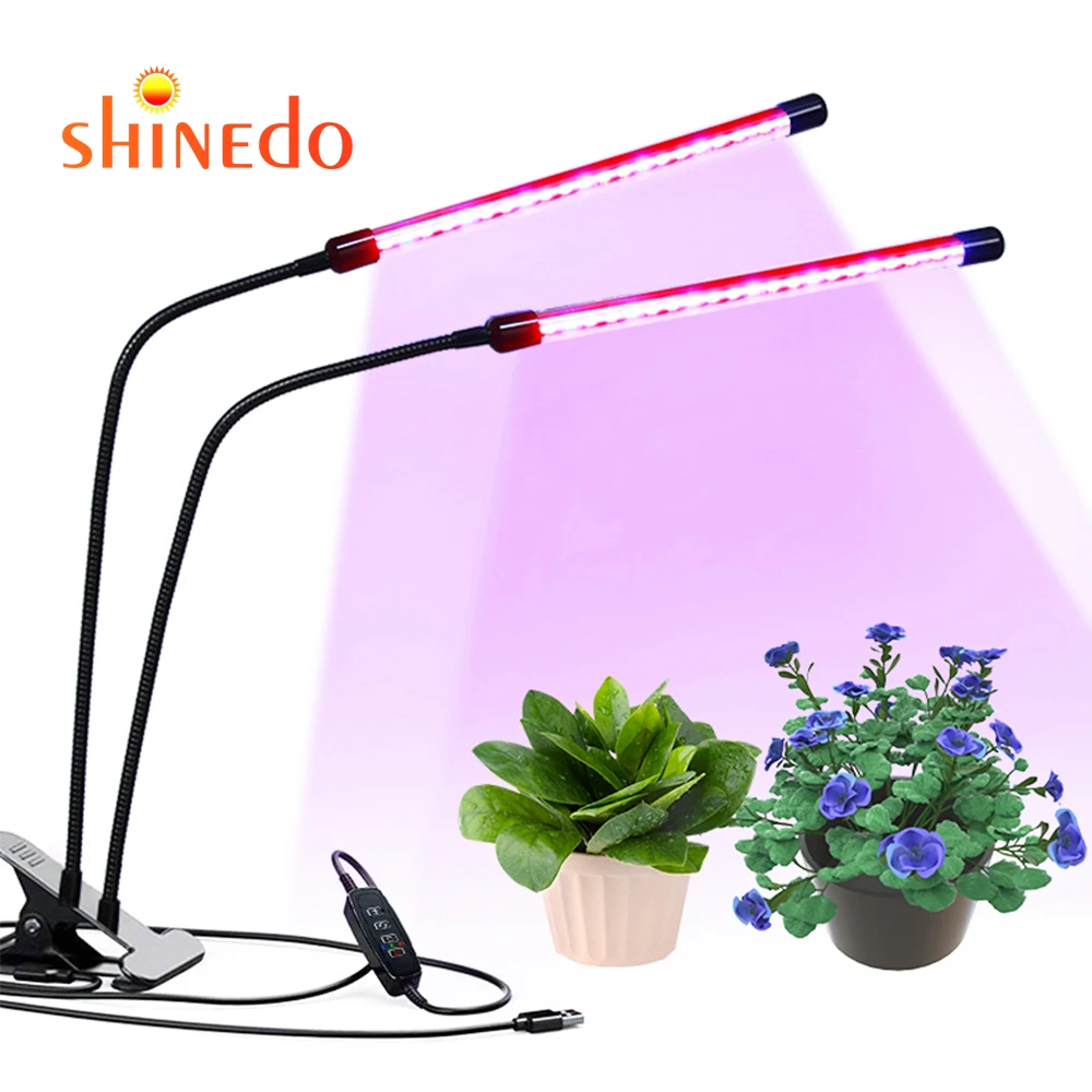 Indoor Full 360 Degree 3 Modes Dimmable Flexible Spectrum Plant Lamp Led Grow Lights for Greenhouses Flowers