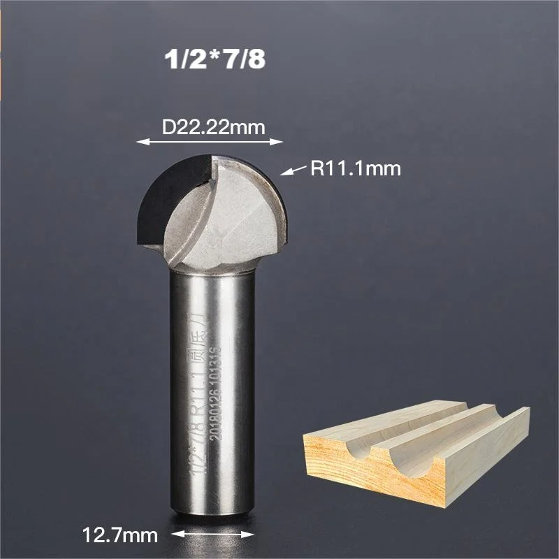 180003 1/2 Profile PCD Round Cutter woodworking Round Cutters Router Bits