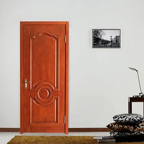 Modern Designs Double Classical Front Cheap Interior Bedroom Wooden Door Exterior Glass Wood Handle