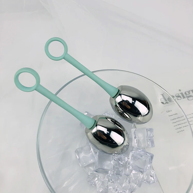 
 2021 новый тип ухода за кожей массажные охлаждающие шарики с антифриз жидкий синий с блестками внутри  