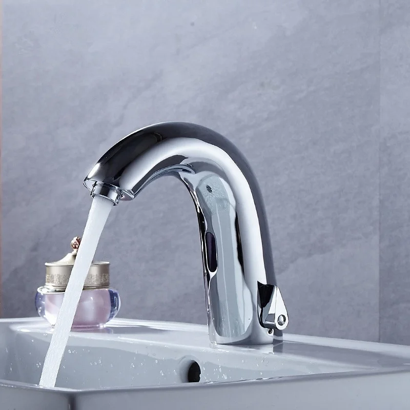 Modern sanitary wares touchless basin faucets hot and cold water hand wash infrared taps