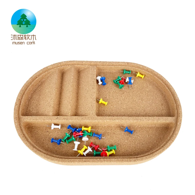 Eco-friendly cork leather home storage organizer felt storage box bin