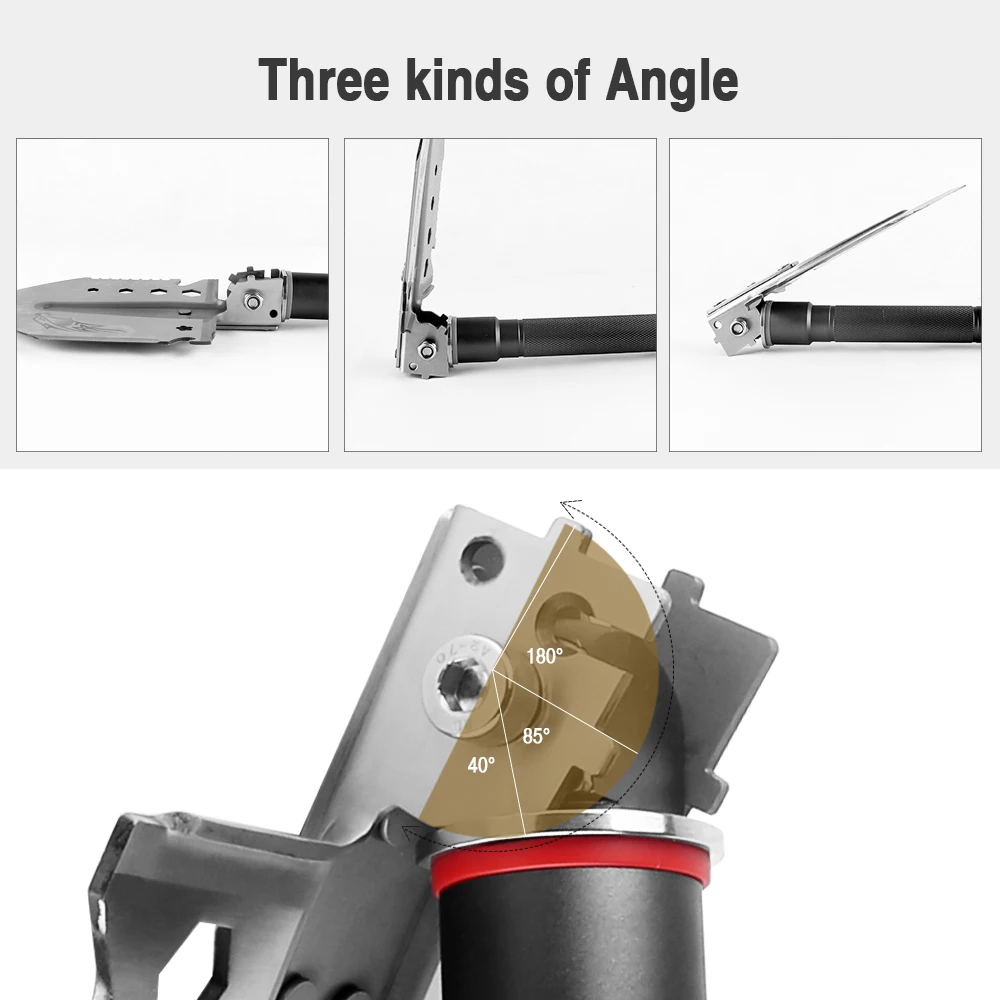 
Outdoor stainless steel and aluminum multifunctional shovel/survival shovel with knife,screwdriver,firestone RB-G06 