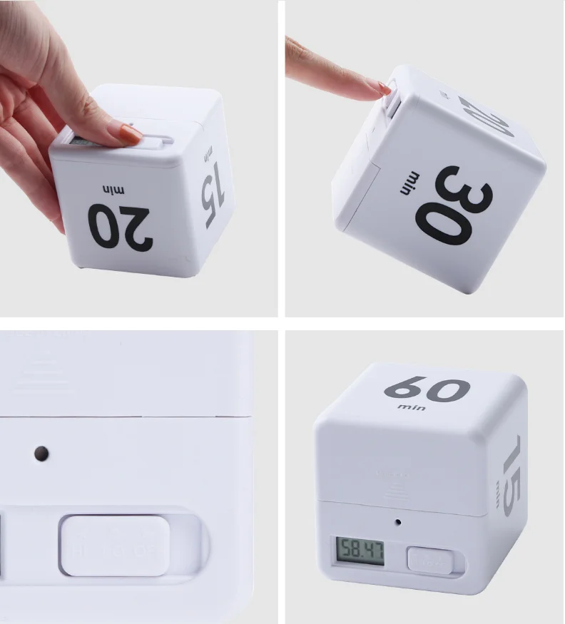  small personal kid interval visual friendly dial digital workout exercise cube timer