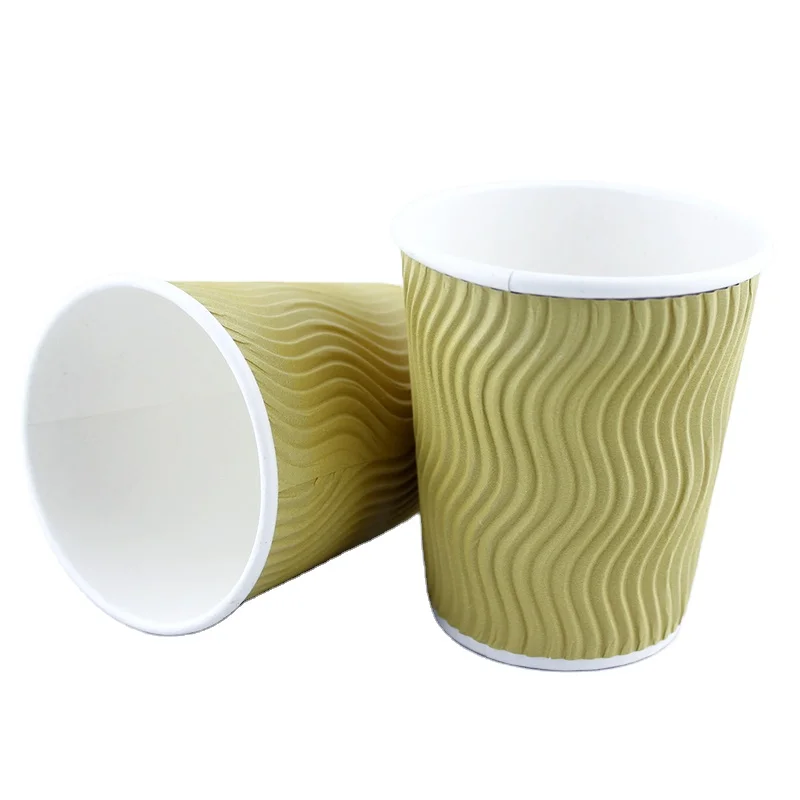 Hopewell Factory Price Custom Printed Logo Coffee Cups 16oz Single Wall Paper Cup Disposable Paper Cup With Paper Lid