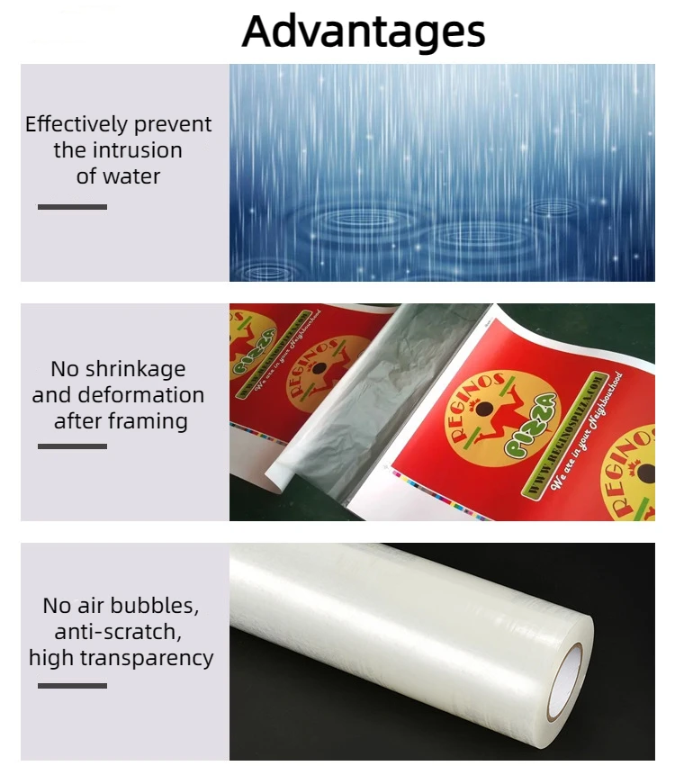 Manufacturer Transparent  bopp laminating film clear bopp laminated film