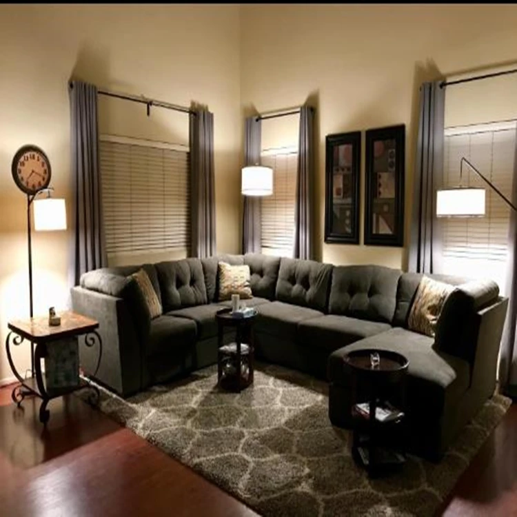 Classic Easy Assemble E26 Arc Floor Lamp Reading Standing Light with Hanging Lamp Modern Shade For Living Room /Cafe/Hotel