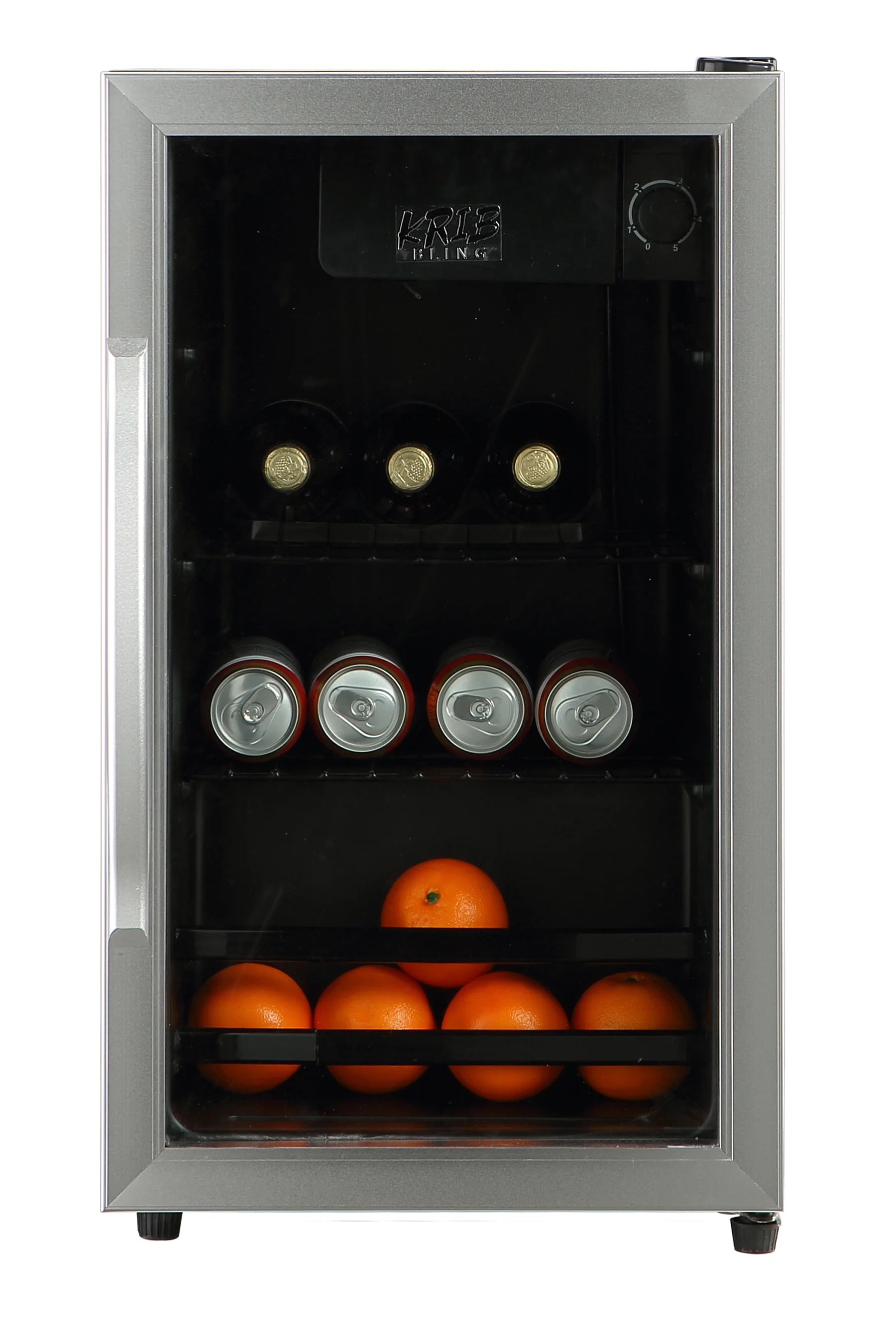 SC-45 extra Handle CB 1% free spare parts single transparent glass door wine cooler with freezer box