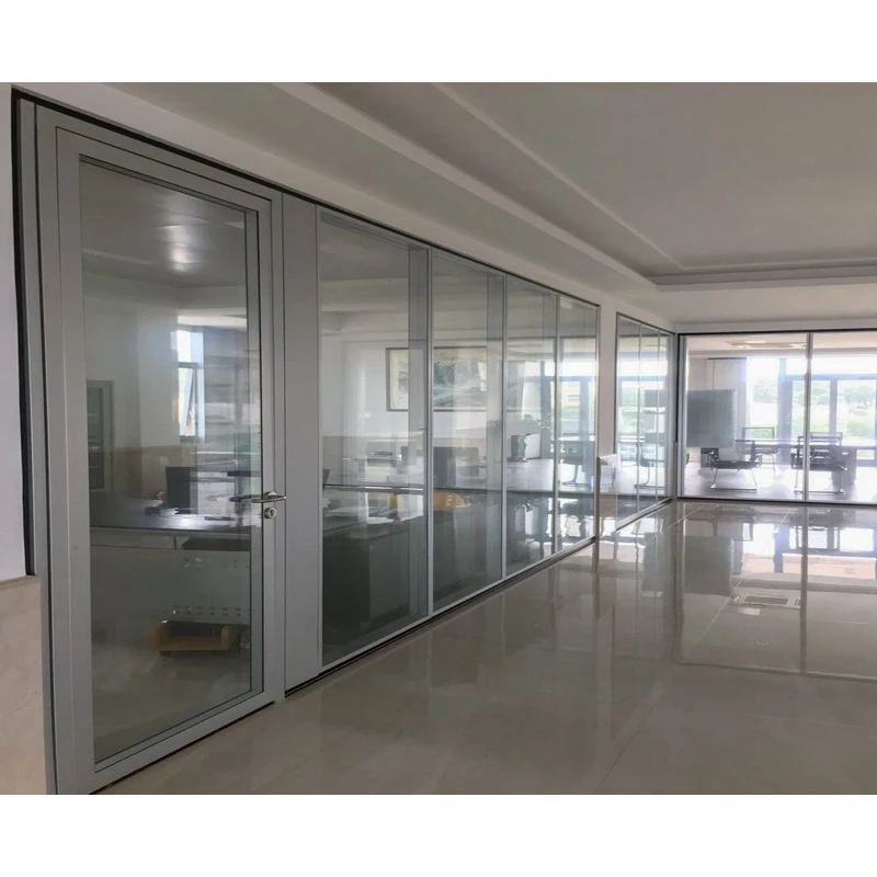 Flexspace 2023 new Fireproof metal frame partition wall, double glass partition for office partition with glass door