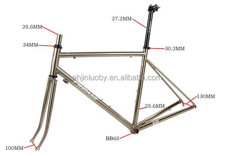 CR-MO High Quality 700C Road Bike Frame 23 25C Steel Road Bike Frame