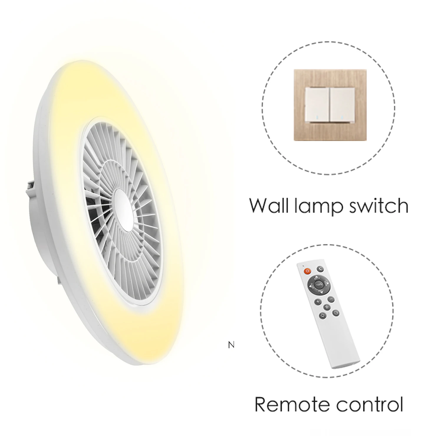 Ventilador de techo светодиодные де profesional Китай Фабрика para dormitorio количество con чехол ligera звездного