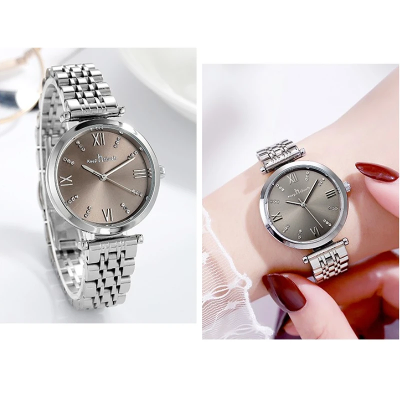 Ladies Luxury waterproof Watches Quartz for Promotion Gift Women Stainless Steel Wristwatch Custom
