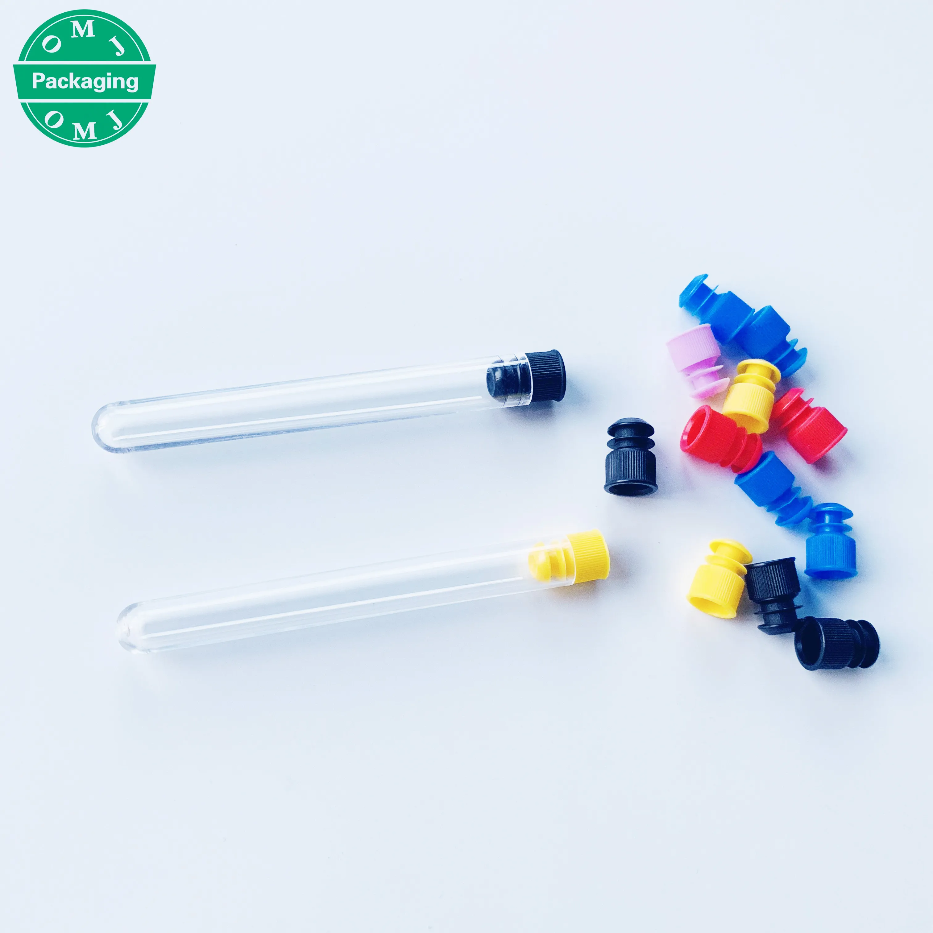 Fixed Size Medical Plastic Test Tube With Plastic Screw Cap