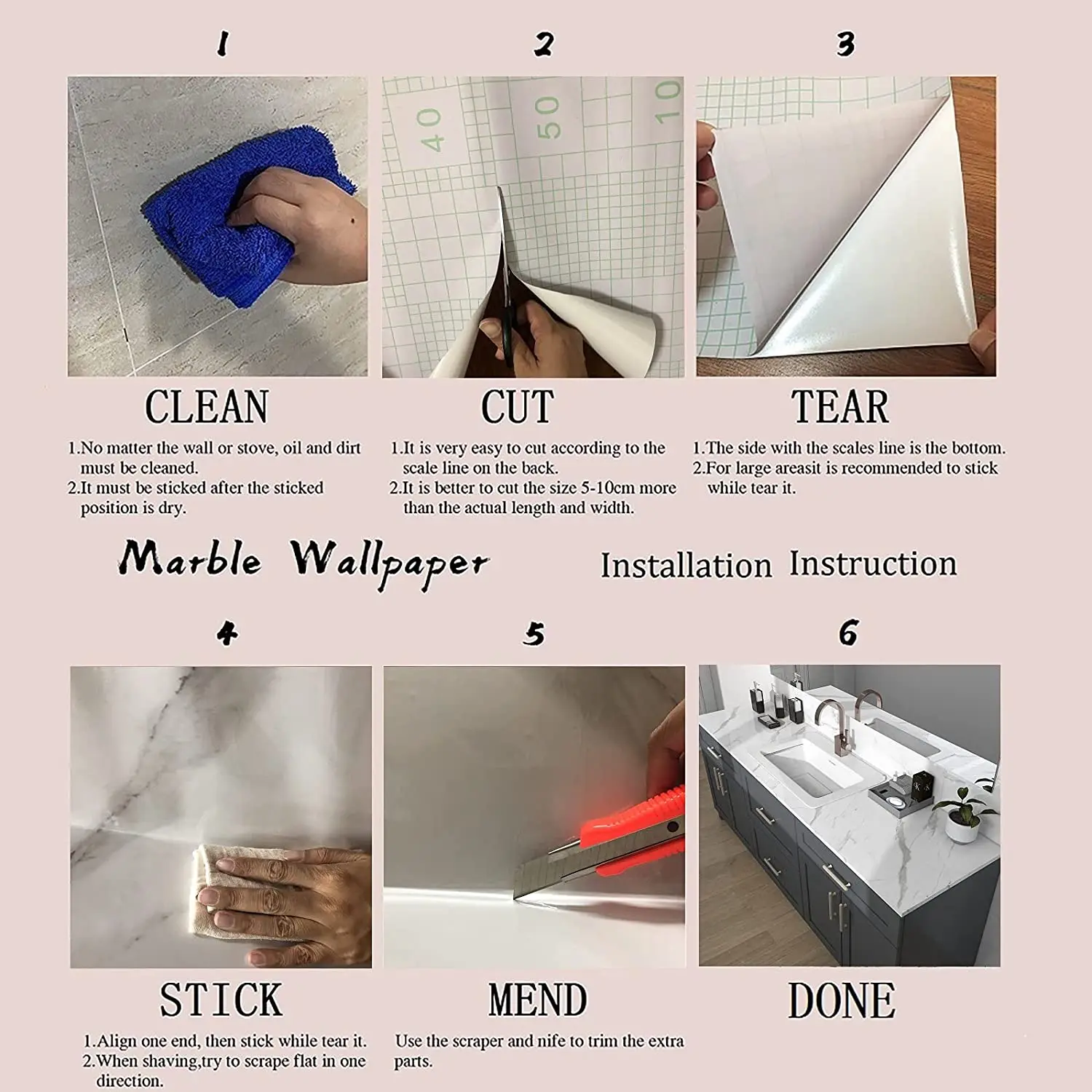 High Gloss 3D Marble Wallpaper for Kitchen Decor PVC Contact Paper Peel and Stick Roll Design Factory Price Wall Panels