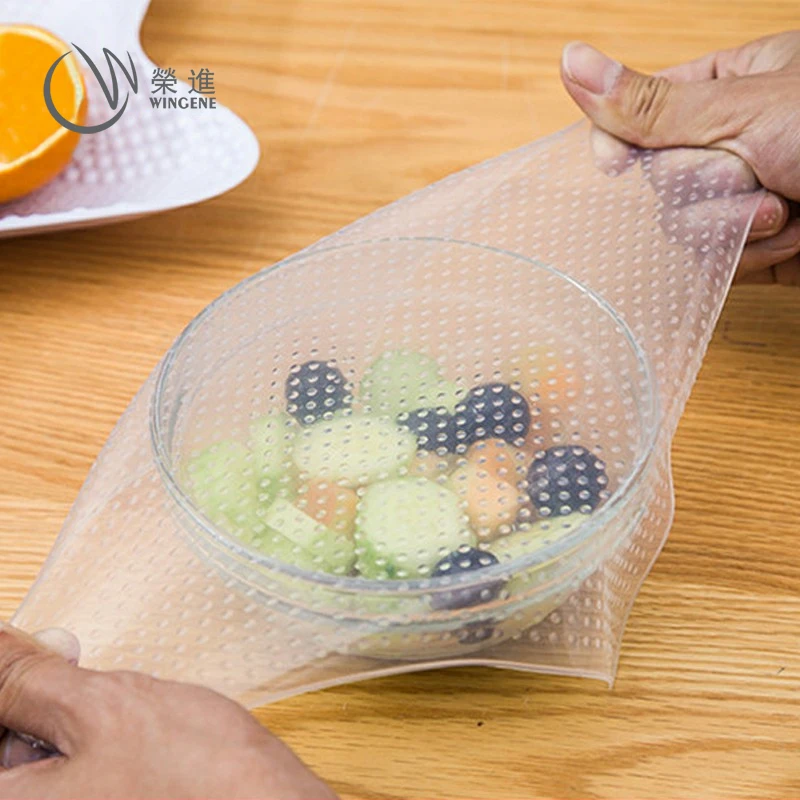 Многоразовая силиконовая эластичная пленка, пищевая пленка