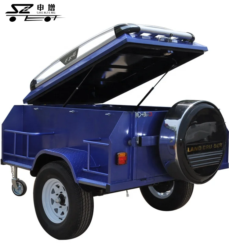 Customized size small motorcycle trailer off road camping trailer for sale