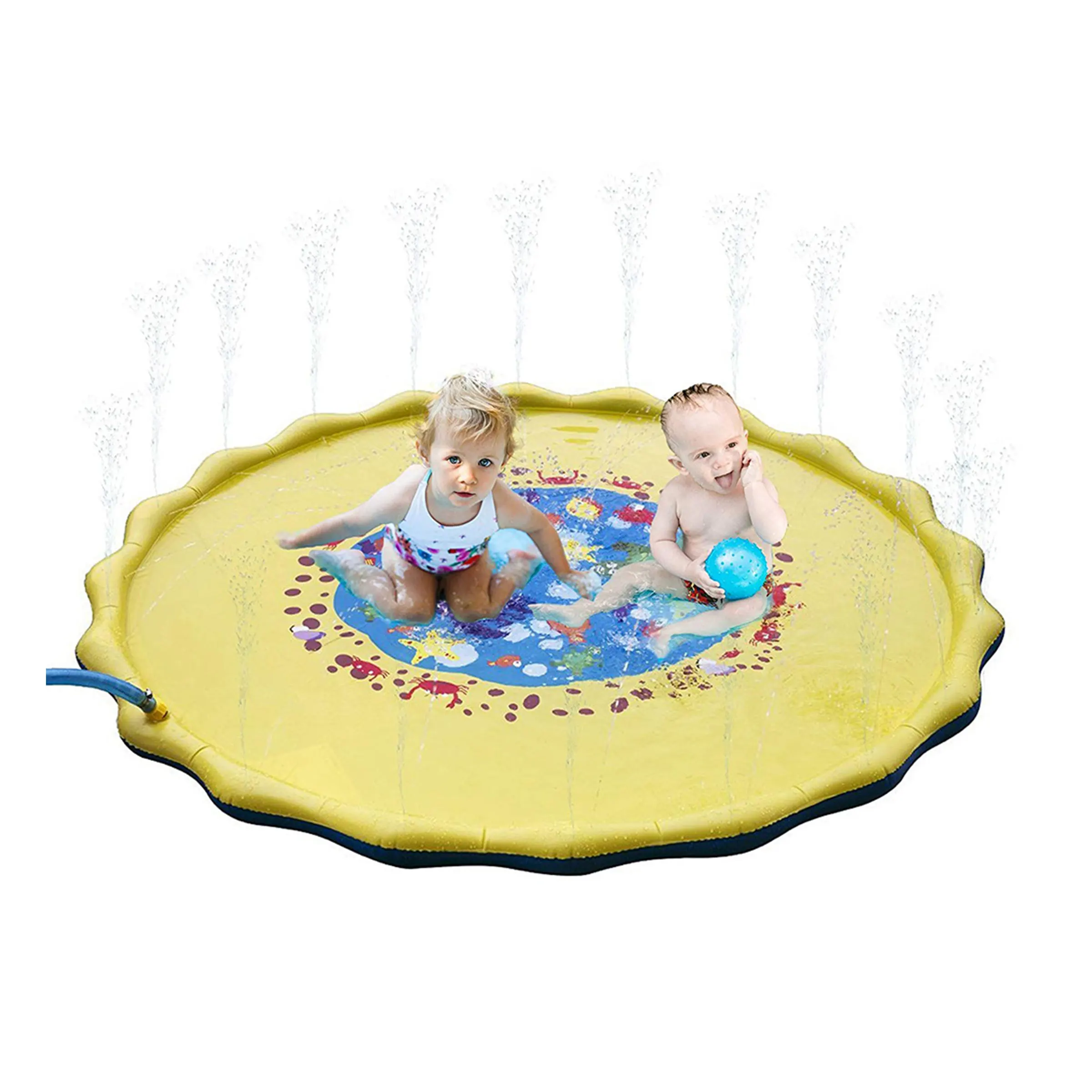 Round water cushion children's water toy letter game mat outdoor lawn mat