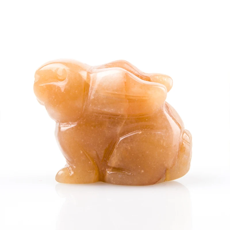 1.5 inch handmade stone carving rabbit factory wholesale customizable jade rabbit decoration