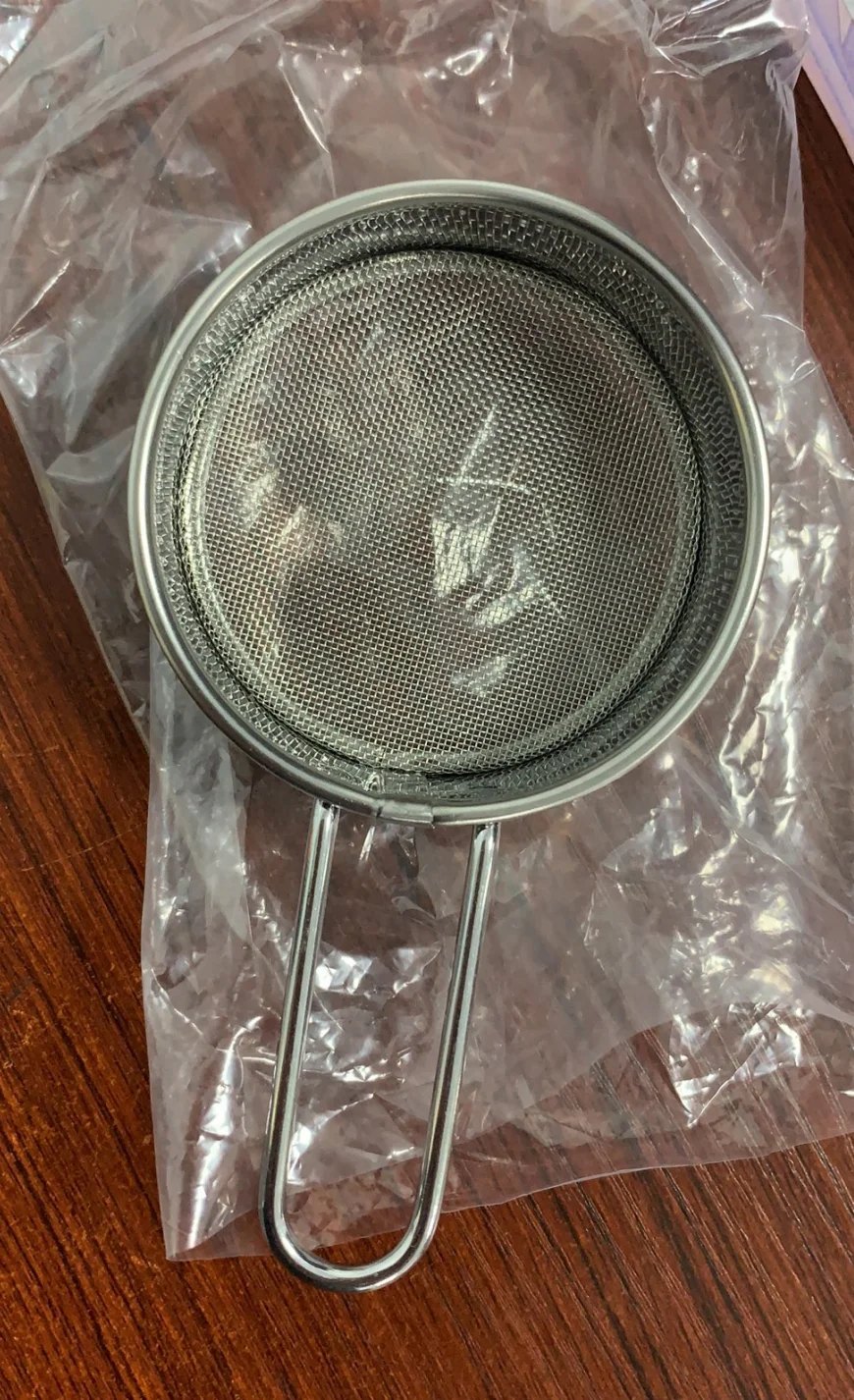 Stain Steel Mini Small Icing Sugar Sieve Stainless Steel Strainer Flour Sifter with Handle for Baking Coffee