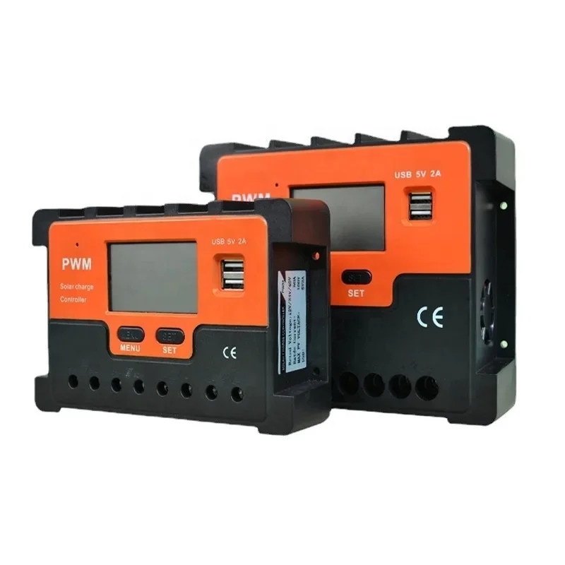 AUTO 12V 24V 48V 10A 60A 100A PWM Solar Charge Controller for Led Street Light lithium battery PV Panel Power System