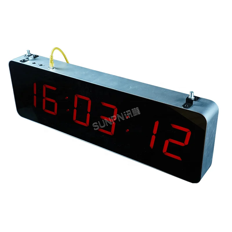 New arrival of hospital 4-inch NTP clock system GPS satellite timing digital clock double-sided synchronous wall clock