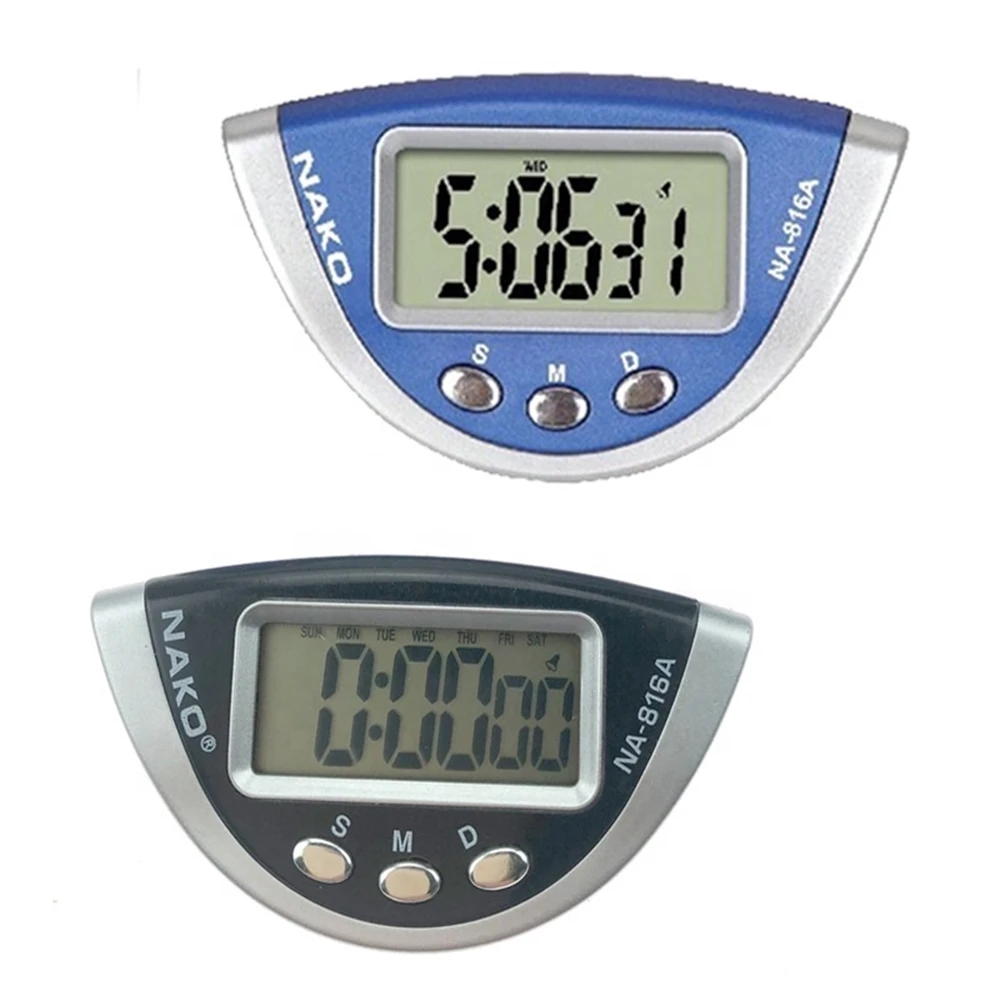 hot selling mini small cheap digital promotional gifting decorations dashboard car clock  816