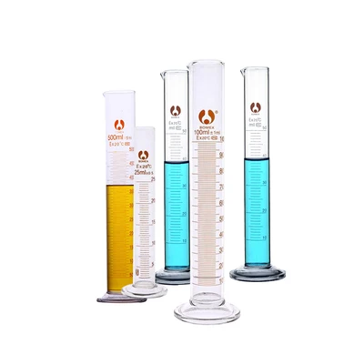 5 мл 10 мл 25 мл 50 мл 100 мл 250 мл 500 мл прозрачная шкала прозрачный мерный цилиндр химическое лабораторное оборудование