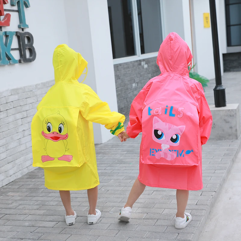Most Popular Multiple Colour Fashion Baby Raincoat Kids with Cartoon Pattern