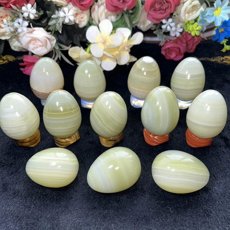 5cm Afghan Jade Eggs  Wholesale Bulk Healing Decorative Red Agate Tumbled Stones For Decoration & Gifts