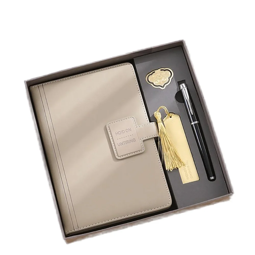 a5 hardcover notebook gift box executive (notebook pen and water bottle) diary notebook and pen gift set and lock