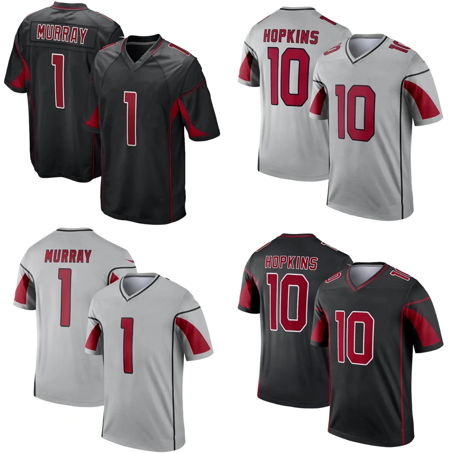 Оптовая продажа, Джерси для американского футбола «Аризона Сити», мужская форма для красной команды Cardinal s 1 # Kyler Мюррей 10 Hopkins