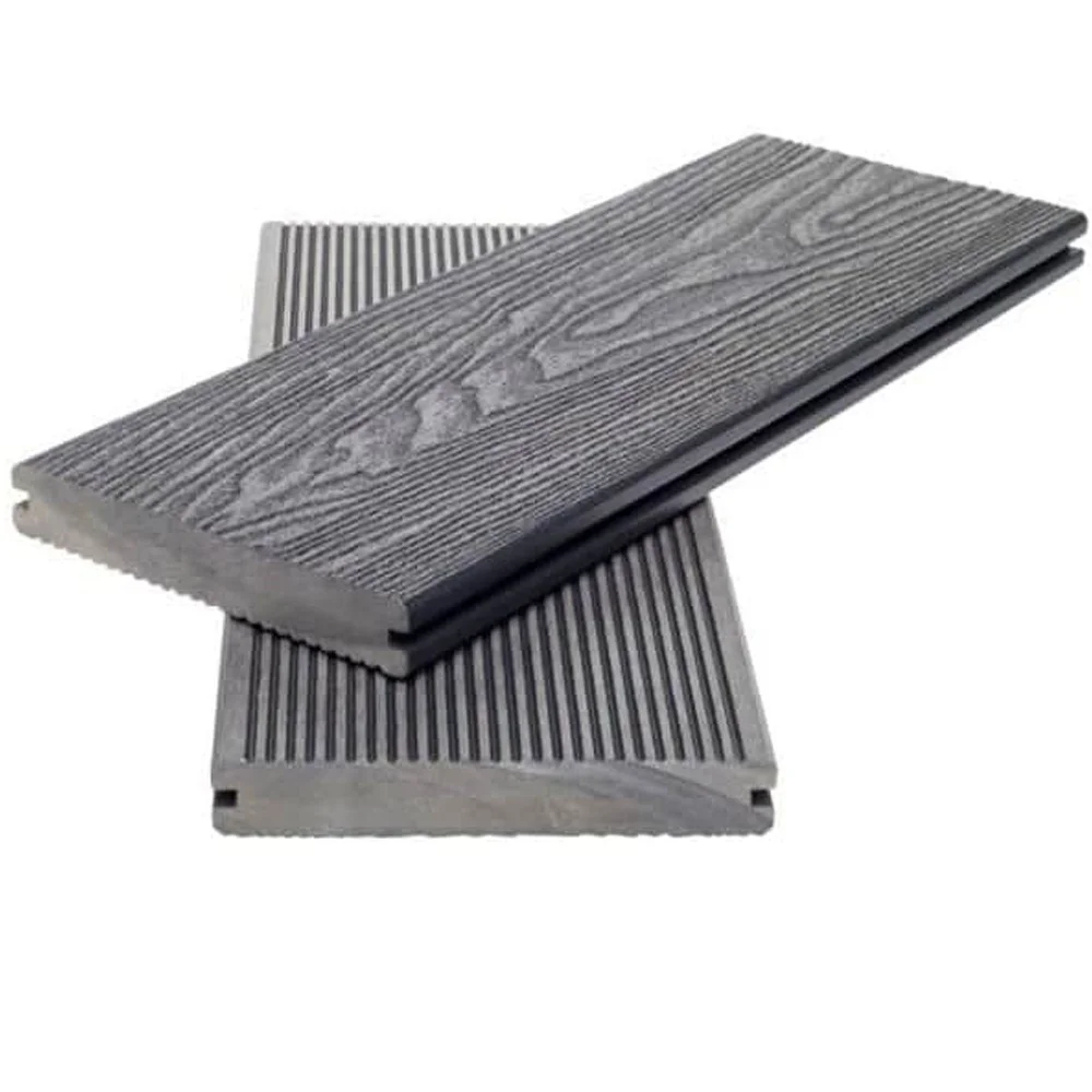 Solid Waterproof 3D Wood Grain Embossing WPC Sea Decking Engineered Wood Laminate Floor Outdoor Veranda Composite Decking Board