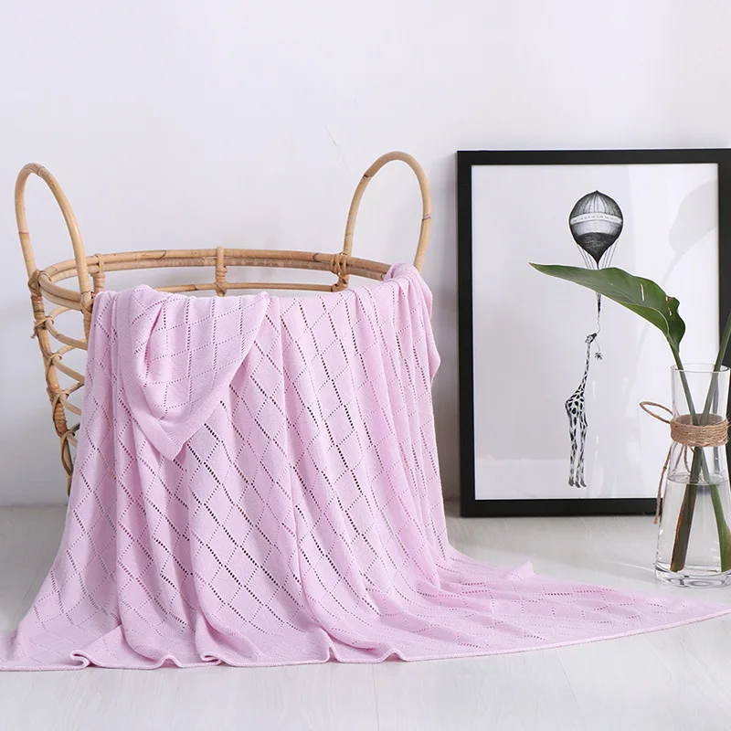 100% Bamboo Fiber Baby Muslin Swaddle Wearable Blanket  Custom Design Baby Wrap Receiving Blanket