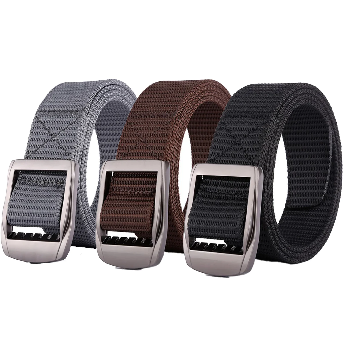 Amazon wholesale ZS006 heavy duty universal nylon adjustable military tactical belt with quick release gear clip metal