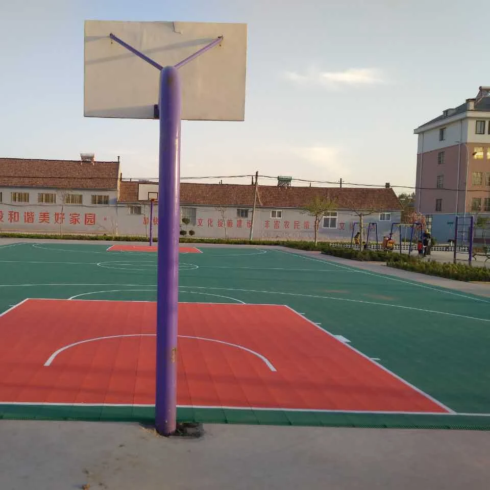 Интеллектуальный полипропиленовый соединенный переносной материал для спортивной площадки, пластиковая плитка, Временный баскетбольный пол для улицы