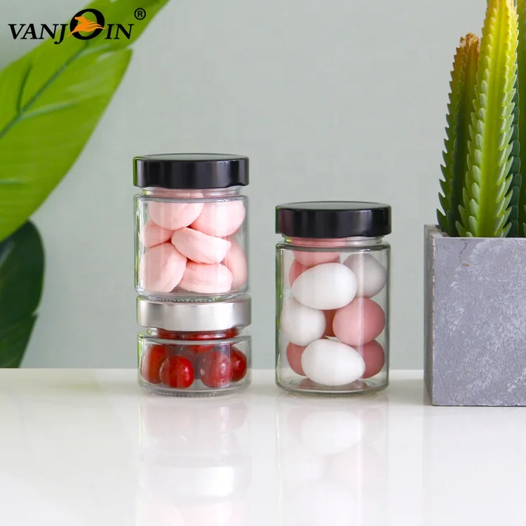  Оптовая продажа прямоугольный контейнер 12 унций 8 4 унции из Кремневого стекла для варенья и меда стеклянные банки маринования