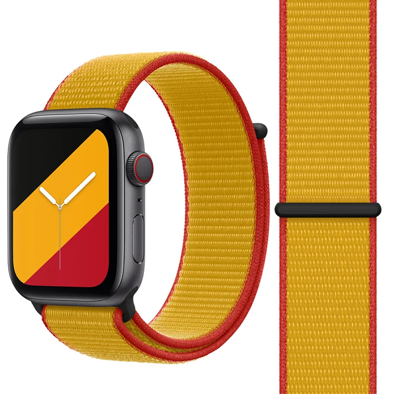 Ремешок спортивный нейлоновый для iwatch 1 2 3 4 5 6 44 мм 40 42