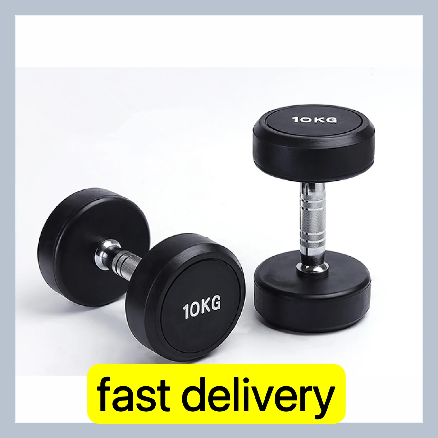 Cpu pesas round head urethane dumbbell round head weights gym equipment fitness dumbbells