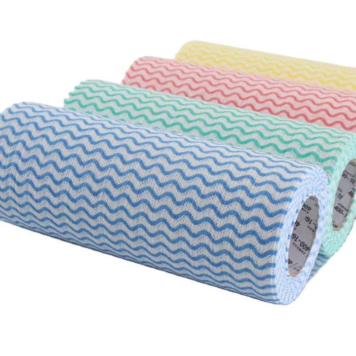 GAOXIN Disposable Polyester Viscose Spunlace Nonwoven Dry Wiping Cleaning Cloth