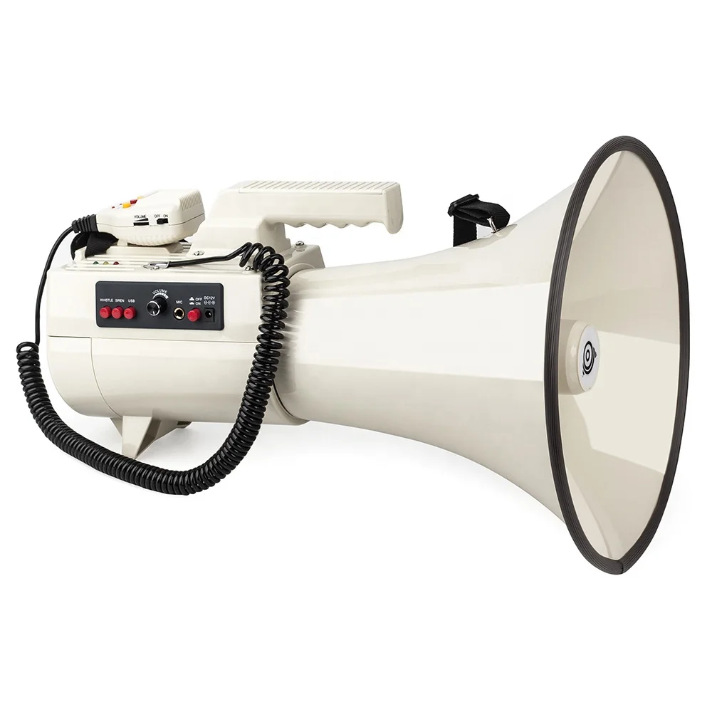 Rechargeable usb car megaphone with handle 70W  big power megaphone speaker