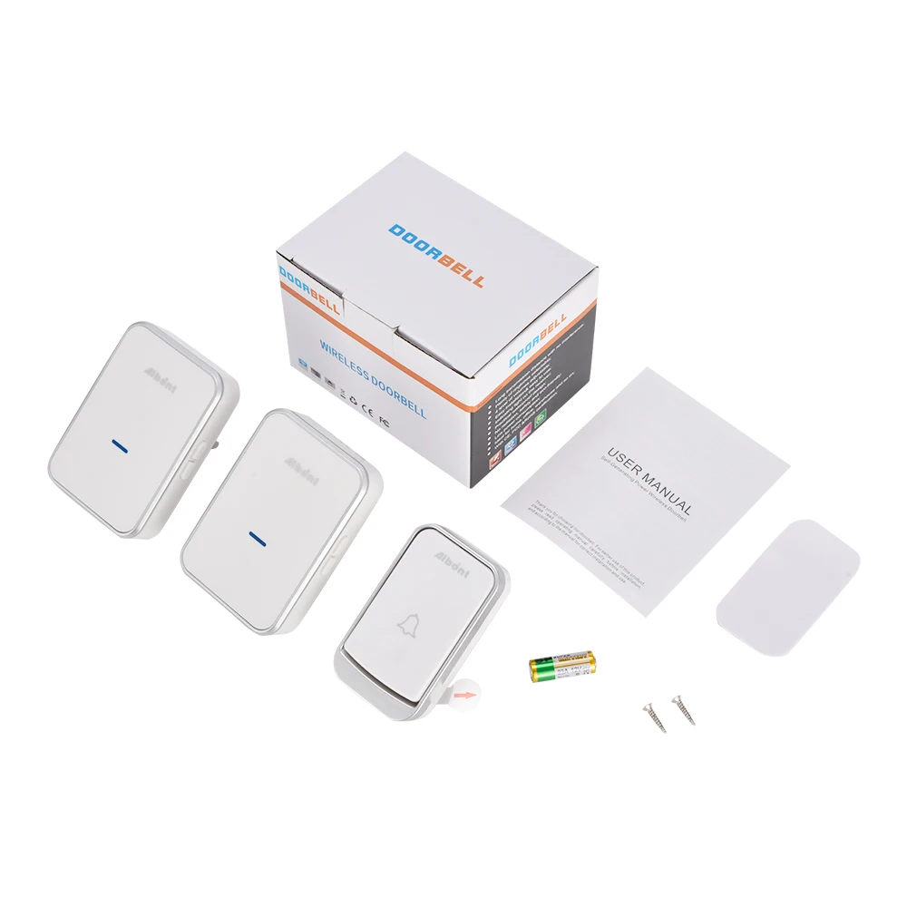 Smart Digital Wireless Doorbell Waterproof 300m Range Battery Smart Door Bell Ring Chime Eu Uk Us Plug 100v-240v
