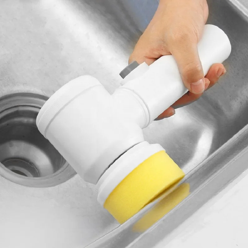 Wholesale Multi Functions Car Window Glass Electric Rotary Scrubbing Machine Toilet Cleaning Brush Set