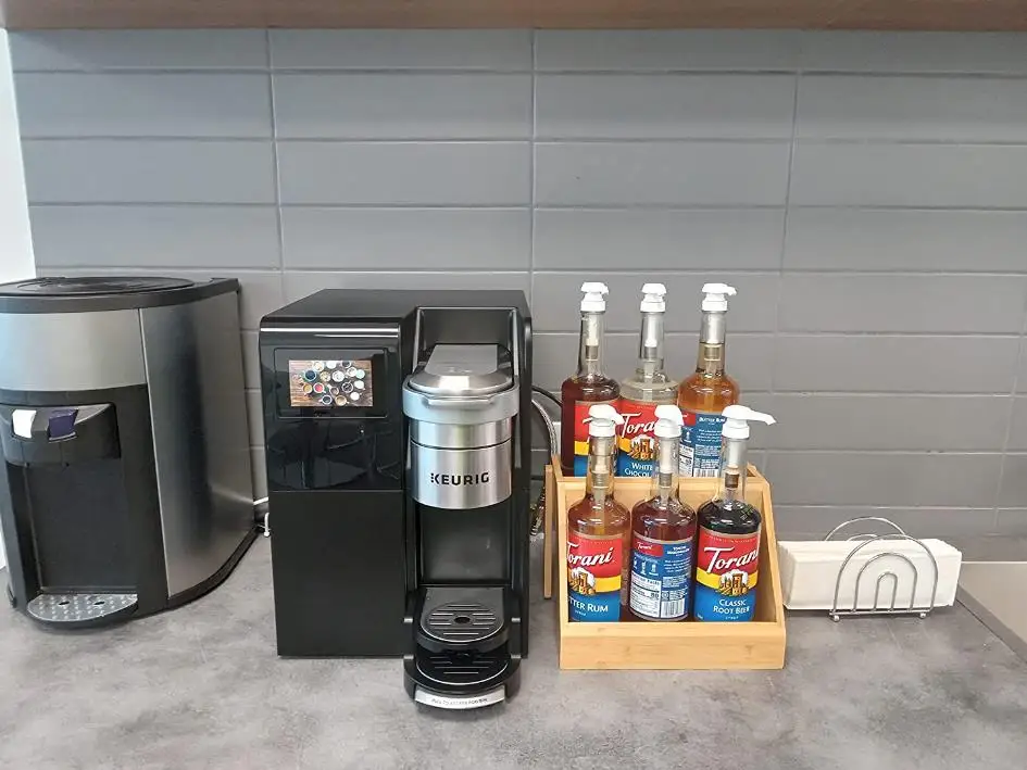 6 Bottle Capacity Syrup Rack Coffee Syrup Holder Syrup Stand Display Liquor Wine Rack for Dressings Cocktail