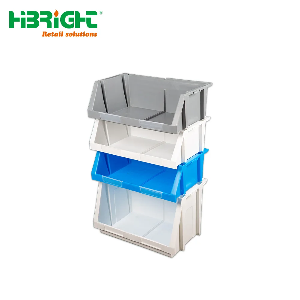 Saving space and easy transport Accessory Industry Warehouse Stackable and Nestable Plastic Storage Bin
